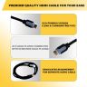 Allextreme HDMI Cable 2.0 for HD Quality Video Compatible with Computers Laptops TV Projectors AVR 1.5mtr (Black)
