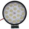 Allextreme EXF18L1 18 LED Round Fog Light Spot Beam Waterproof Pod Driving Work Lamp for Motorcycle and Cars (27W, White Light, 1 Pc)