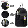 Allextreme EXNOB1 Nylon Universal Car Auto Seat Back Multi Pocket Organizer Bag for Mobile, Bottle, Map, Magazines and Umbrella Storage (Black)