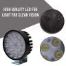 Allextreme EXF18L2 18 LED Round Fog Light Spot Beam Waterproof Pod Driving Work Lamp for Motorcycle and Cars (27W, White Light, 2 Pcs)