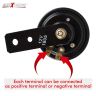 AllExtreme EXSTHB1 Horn Siren Waterproof Super Loud Electric Honk for Car Bike Vans Motorcycle Boat Siren (12V, Black, 1 PC)