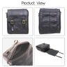 Allextreme Magnetic Bike Fuel Tank Bag Sturdy Lock Design & Rain Cover Universal Fit Leather Sling Storage for All Motorcycles (Black)