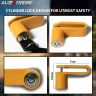 AllExtreme EXMDC1 Heavy Duty Disc Brake Lock Anti Theft Stainless Steel 8mm Pin Wheel Locking Security Lock for Bike and Motorcycle (Color may Vary)