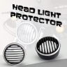 AllExtreme EXSTC1T 7 Inch PVC Headlight Grill Cover Bike with DRL LED Light for Motorcycle (Tricolor)