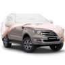 AllExtreme FE8001 Car Body Cover for Ford Endeavour Custom Fit Waterproof Dust UV Heat Resistant for Indoor Outdoor SUV Protection (Light Pink with Mirror)