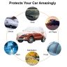 AllExtreme FE8001 Car Body Cover for Ford Endeavour Custom Fit Waterproof Dust UV Heat Resistant for Indoor Outdoor SUV Protection (Light Pink with Mirror)