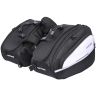 Allextreme EXBSB02 Portable Motorcycle Saddle Bag with Reflective Strips & Large Storage Capacity Having Multiple Pockets for Long journeys (Black & Silver)
