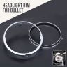 Allextreme Outer Ring for Headlight Trim Ring Heavy Duty Chrome Plated Head Lamp Cover compatible With Bullet Motorcycles