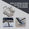 AllExtreme Motorcycle Kickstand Pad Extender CNC Foot Side Stand Enlarger Extension Pad Support Plate for Outdoor Parking Compatible with Royal Enfield Himalayan