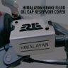 AllExtreme ALL-STD016 Front Disk Brake Cover Stainless Steel Fluid Oil Reservoir Cap Container Guard Long Lifespan & Durable Reborn Next Gen Classic Bike Tool Compatible with Himalayan (Silver)