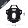 AllExtreme ALL-STD005 Bike Stand Extender Pad CNC Foot Side Kickstand Enlarger Extension Compact Support Plate Compatible with Royal Enfield Himalayan