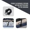 AllExtreme ALL-STD005 Bike Stand Extender Pad CNC Foot Side Kickstand Enlarger Extension Compact Support Plate Compatible with Royal Enfield Himalayan