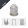 AllExtreme ALL-STD009 Bike Stand Extender Pad CNC Foot Side Kickstand Enlarger Extension Compact Support Plate Compatible with Honda H'ness CB350