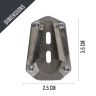 AllExtreme ALL-STD014 Bike Stand Extender Pad CNC Foot Side Kickstand Enlarger Extension Compact Support Plate with Durable for 2 Wheeler Vehicles Outdoor Parking Compatible with Bajaj Dominar