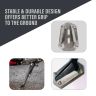 AllExtreme ALL-STD014 Bike Stand Extender Pad CNC Foot Side Kickstand Enlarger Extension Compact Support Plate with Durable for 2 Wheeler Vehicles Outdoor Parking Compatible with Bajaj Dominar