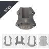 AllExtreme ALL-STD017 Bike Stand Extender Pad CNC Foot Side Kickstand Enlarger Extension Compact Support Plate Compatible with Hero Xpulse