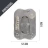 AllExtreme ALL-STD007 Bike Stand Extender Pad CNC Foot Side Kickstand Enlarger Extension Compact Support Plate Compatible with Royal Enfield Meteor 350