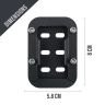 AllExtreme ALL-STD020 Bike Stand Extender Pad CNC Foot Side Kickstand Enlarger Extension Compact Support Plate Compatible with Royal Enfield Bullet GT 650