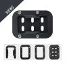 AllExtreme ALL-STD020 Bike Stand Extender Pad CNC Foot Side Kickstand Enlarger Extension Compact Support Plate Compatible with Royal Enfield Bullet GT 650