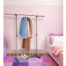 Allextreme Elegant Commercial Grade Clothing Garment Rack Adjustable Single Rail Garment Rack Portable Clothing Hanging Rolling Clothes Rack