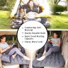Allextreme A2 Multifunctional Inflatable Car Bed Mattress Universal Car Back Seat Travel Air Inflation with Two Air Pillows, Car Air Pump & Repair Kit (Black)