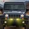Allextreme EX24F1Y 5 Inch CREE Fog Light 24 LED Cube Waterproof Flood Lamp for Cars Truck SUV and Motorcycle (72W, Yellow Light)