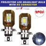 Allextreme H4 Projector LED Headlight Bulb White CREE LED Driving DRL Light for Motorcycle, Car|Truck|ScooterATV (9W, Pack of 2)