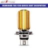 Allextreme H4 Projector LED Headlight Bulb White CREE LED Driving DRL Light for Motorcycle, Car|Truck|ScooterATV (9W, Pack of 2)