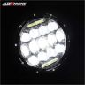 Allextreme 7inch Round Ring 13 LED Headlight with Turn Signal Lights for Jeep Wrangler (12-30V, 75W, Pack of 2)