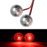 Allextreme Bar End Led Grip Motorcycle Grip Led Handle Grip - Chrome For Royal Enfield Bullet Electra Twinspark (Red)..