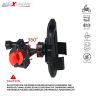 Allextreme Handle Bar Mount Mobile Cell Phone Holder Cradle Stand 360 Rotation for Motorcycle and Bike (Random Colors)