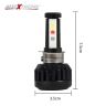 Allextreme Driving Headlamp Conversion Kit with H4 LED Chips with High/Low Beam for SUVs, Trucks, Sedans, Motorcycle (40W 3000LM, White, Blue, Red)