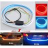 AllExtreme EXCTR1B Universal Car LED Strip Flexible Light Daytime Running Indicator Turn Signal Sequential Flow Led Lamp for Set of 2PC (60cm)