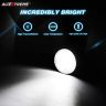 Allextreme EX4RNF1 9 LED Round Fog Light 4 Inch Waterproof Flood Lamp with Mounting Brackets for Motorcycle & Cars (27W, White Light, 1 PC)