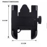 Allextreme EXUMH01 Bike Mobile Cell Phone Holder with USB Charger Metal Alloy Cradle Stand for Motorcycle and Bike (Black)