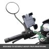 Allextreme EXUMH01 Bike Mobile Cell Phone Holder with USB Charger Metal Alloy Cradle Stand for Motorcycle and Bike (Black)