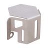 AllExtreme EXSTD03 Disk Brake Cover Bike Front Disc Fluid Oil Reservoir Stainless Steel Handle Tank Cap Custom Fit For Motorcycle Portable Sturdy Design (Silver)