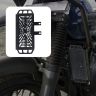 AllExtreme EXTD05 Headlight Grill Set Combo Pack with Protective Cover for Motorcycle Parts - Rear Master Cylinder, Headlight, Side stand Base Extender & Radiator (Black)