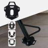 AllExtreme EXTD05 Headlight Grill Set Combo Pack with Protective Cover for Motorcycle Parts - Rear Master Cylinder, Headlight, Side stand Base Extender & Radiator (Black)