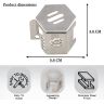 AllExtreme EXSTD02 Disk Brake Cover Bike Front Disc Fluid Oil Reservoir Stainless Steel Handle Tank Cap Custom Fit For Motorcycle Portable Sturdy Design (Silver)