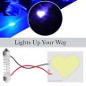 Allextreme EX12DF1 1.6W LED Light Car Interior Roof Bulb Ambient Light with Festoon Holder Energy Efficient, Bright for Motorcycles & Cars (Blue,1 Pc)