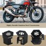 AllExtreme EXSTD04 Disk Brake Cover Bike Front Disc Fluid Oil Reservoir Stainless Steel Handle Tank Cap Custom Fit For Motorcycle Portable Sturdy Design (Black)
