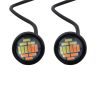 Allextreme EXLPL02 9W License Number Plate LED Light Low Power Consumption Universal Fit Energy Efficient & Bright for Car & Bikes (Amber & White, 2 Pcs)