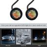 Allextreme EXLPL02 9W License Number Plate LED Light Low Power Consumption Universal Fit Energy Efficient & Bright for Car & Bikes (Amber & White, 2 Pcs)