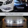 Allextreme EXLPL02 9W License Number Plate LED Light Low Power Consumption Universal Fit Energy Efficient & Bright for Car & Bikes (Amber & White, 2 Pcs)