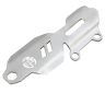 AllExtreme EXSTD09 Rear Brake Master Cylinder Protective Guard Aluminium Material Stylish & Classic Heel Plate Durable Seamless & Custom Fit For Motorcycle (Silver)