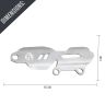 AllExtreme EXSTD09 Rear Brake Master Cylinder Protective Guard Aluminium Material Stylish & Classic Heel Plate Durable Seamless & Custom Fit For Motorcycle (Silver)