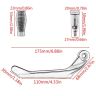 Allextreme EXUL2BK 7/8" Universal CNC Handlebar Brake Protector Metal Alloy Clutch Lever Protection Guard Extra Durable, Adjustable Angle & Length for Motorcycle (Black)
