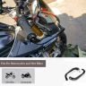 Allextreme EXUL2BK 7/8" Universal CNC Handlebar Brake Protector Metal Alloy Clutch Lever Protection Guard Extra Durable, Adjustable Angle & Length for Motorcycle (Black)