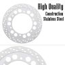 AllExtreme EXDPR01 Front Disc Plate Motorcycle Brake Rotor Plates Hub-Less Design Stainless Steel Compatible With Royal Enfield Bike (Silver)